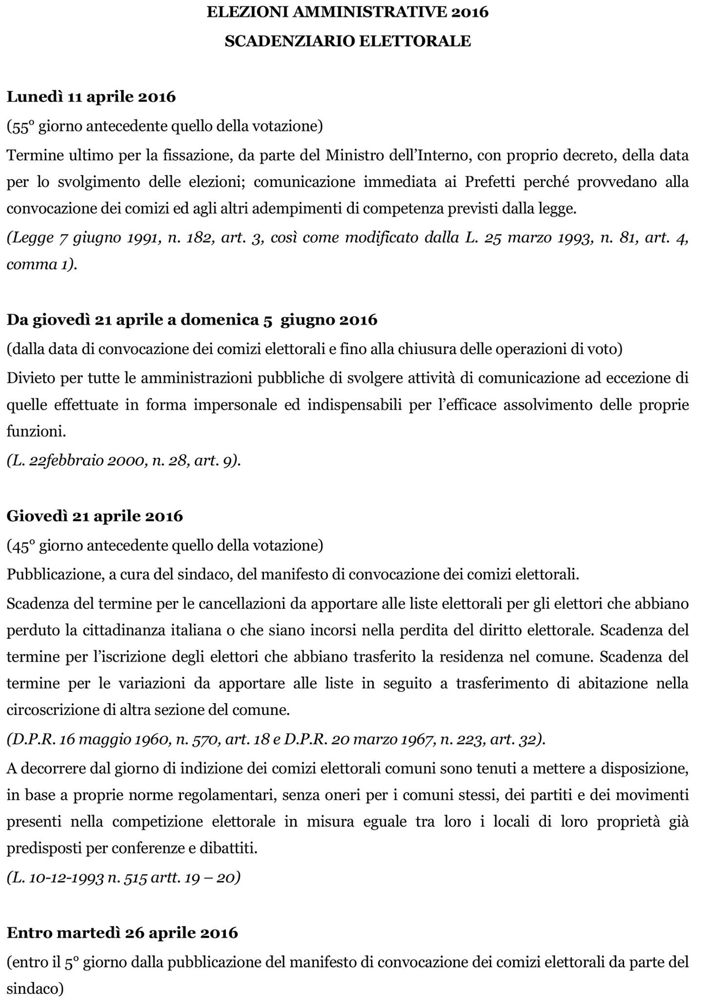 CIRCOLARE MINISTERIALE